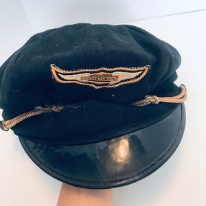 Harley Davidson Original Patch 1950s Captain hat RARE